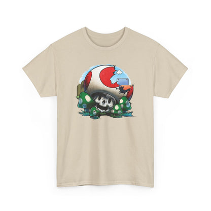 Retro Games Collection Smashed Mushroom - Unisex Heavy Cotton Tee