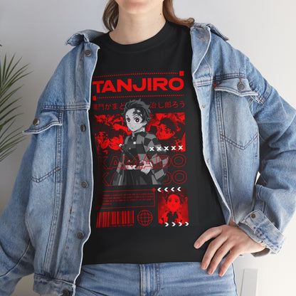 Tanjiro from Damon Slayer / Kimetsu no Yaiba - Unisex Heavy Cotton Tee