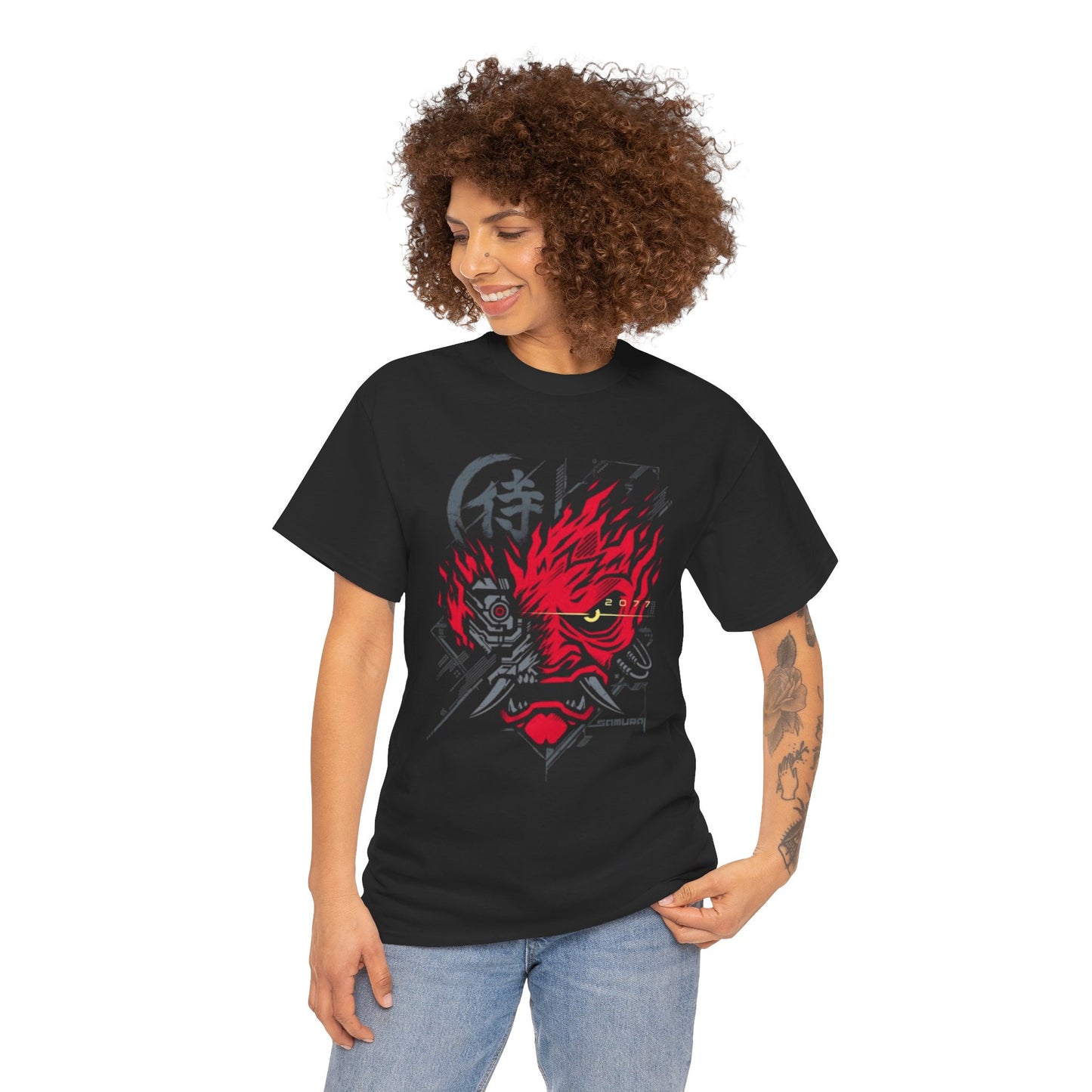 Cyberpunk 2077 Samurai - Unisex Heavy Cotton Tee