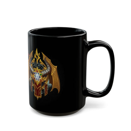 Dracthyr Crest Horde WoW - Black Mug ( 15oz)