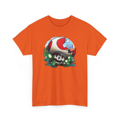 Retro Games Collection Smashed Mushroom - Unisex Heavy Cotton Tee