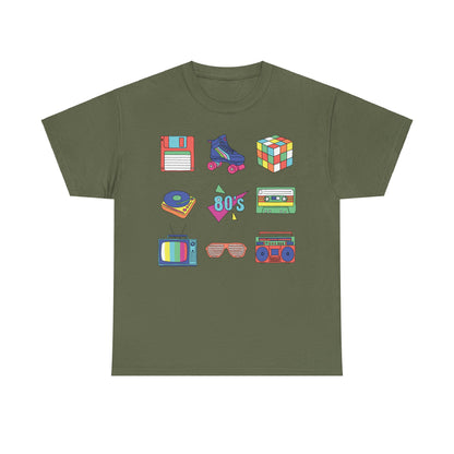 Retro Games Collection 80's fun  - Unisex Heavy Cotton Tee