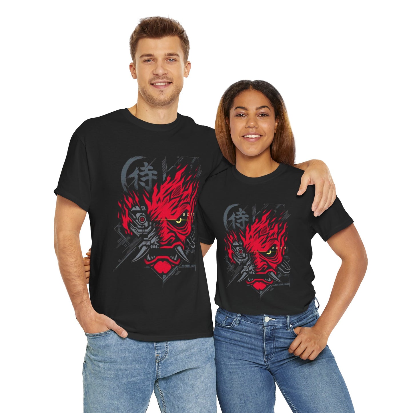 Cyberpunk 2077 Samurai - Unisex Heavy Cotton Tee