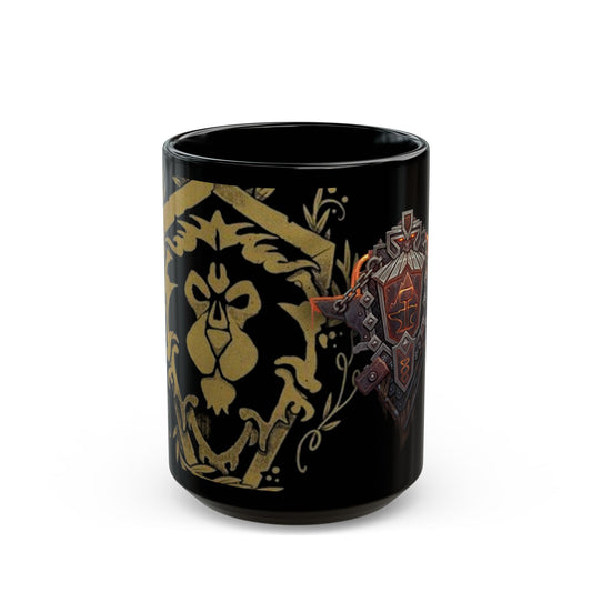 Dark Iron Dwarf Crest Alliance WoW - Black Mug (15oz)