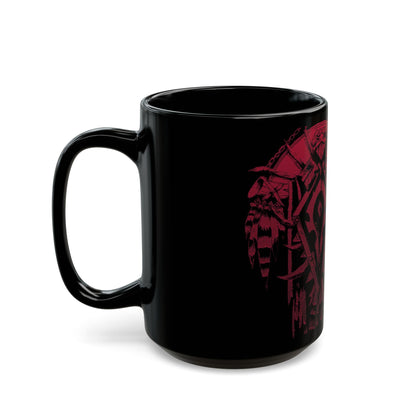 Pandaren Crest Horde WoW - Black Mug (15oz)