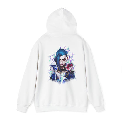 Arcane Enforcers vs. Jinx -  Heavy Blend™ Hooded Sweatshirt