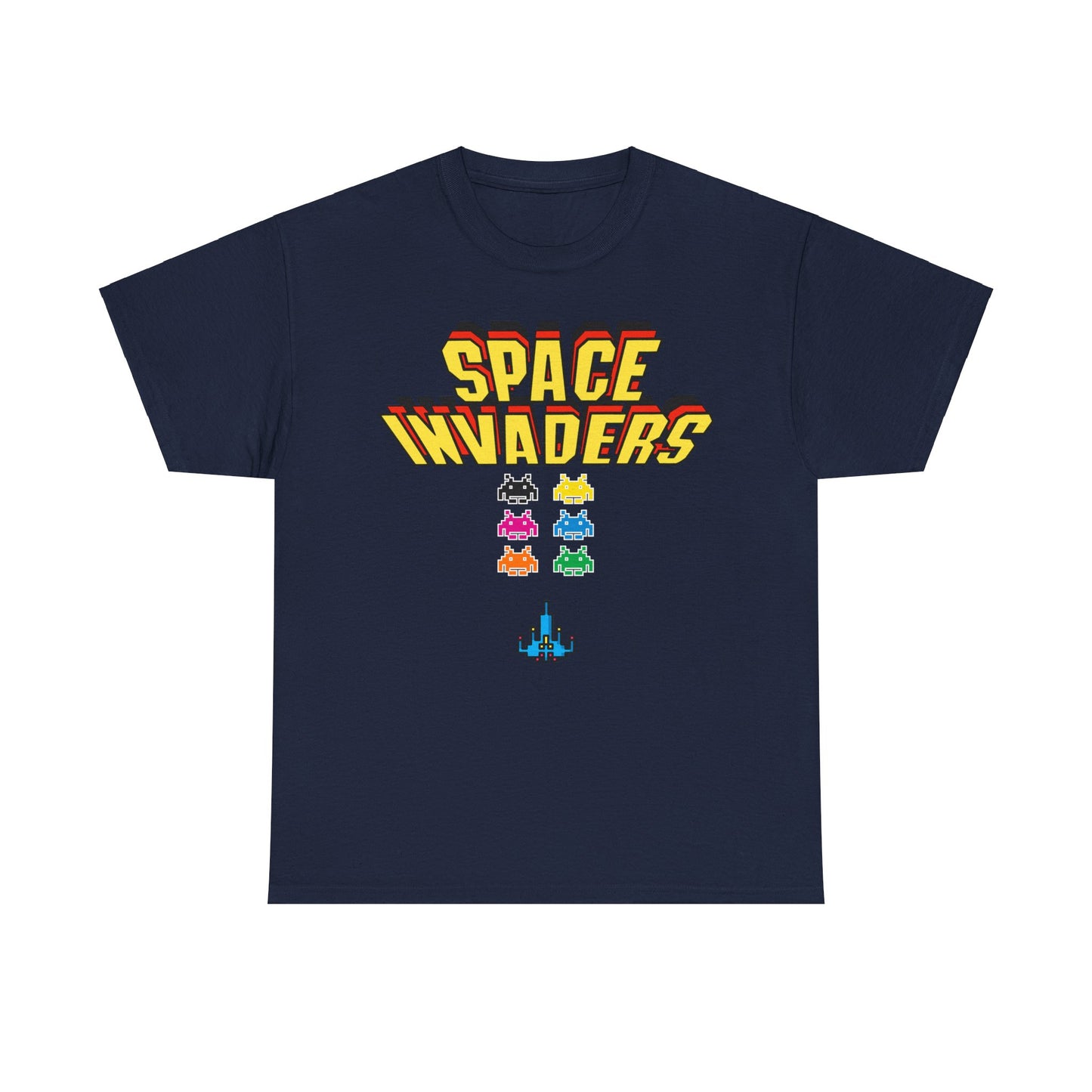 Retro Games Collection Space Invaders  - Unisex Heavy Cotton Tee