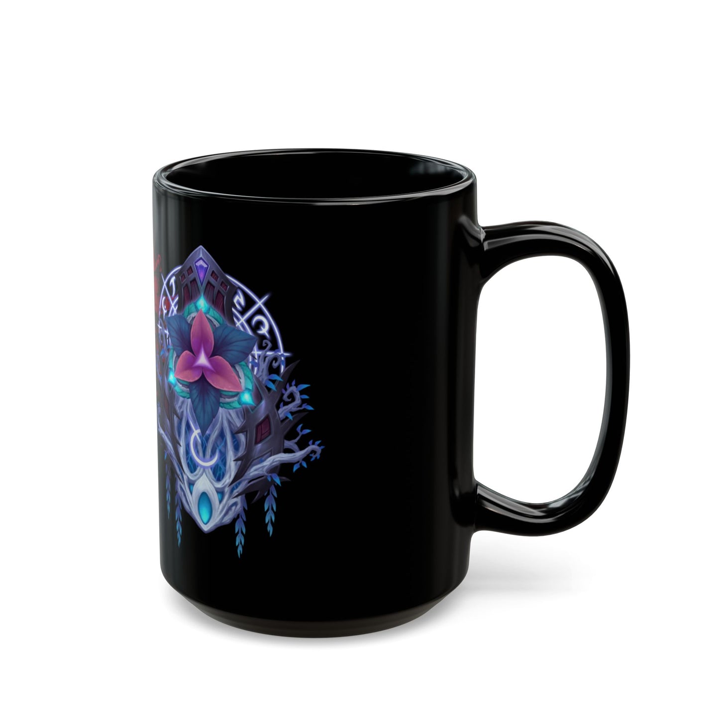 Nightborne Crest Horde WoW - Black Mug (15oz)