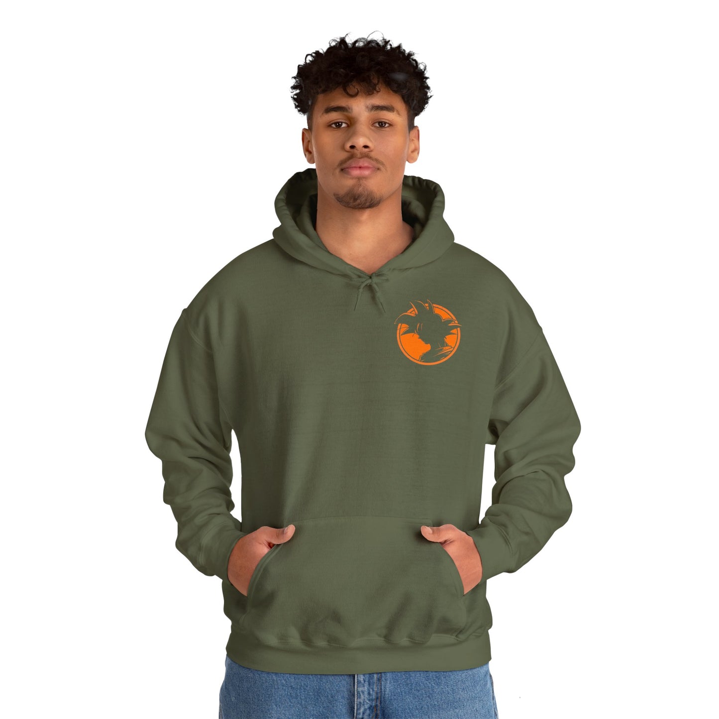 Goku & Shenron Hoodie -  Heavy Blend™ Hooded Sweatshirt