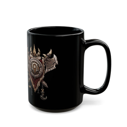 Maghar Orc Crest Horde WoW - Black Mug (15oz)