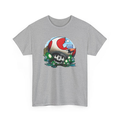 Retro Games Collection Smashed Mushroom - Unisex Heavy Cotton Tee