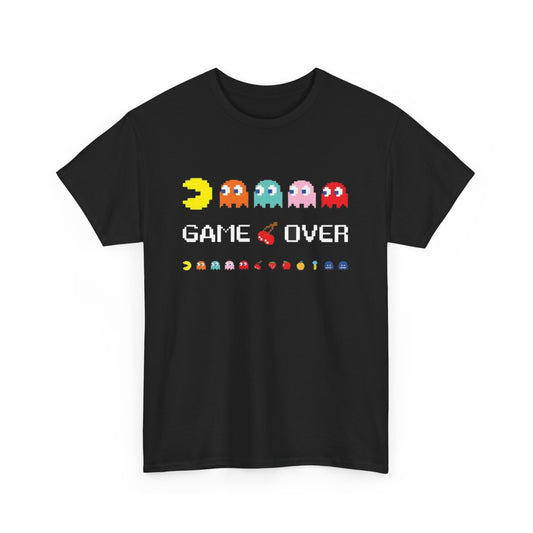 Retro Games Collection PacMan Game Over  - Unisex Heavy Cotton Tee