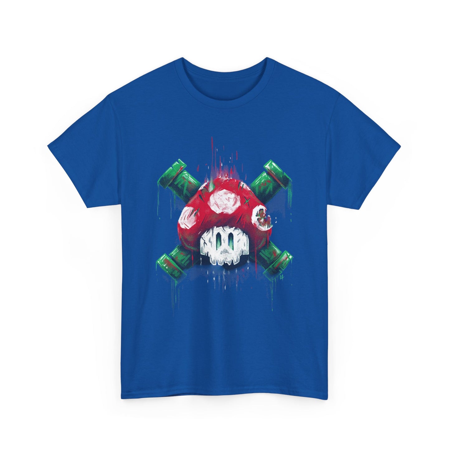 Retro Games Collection Deadly Mushroom  - Unisex Heavy Cotton Tee