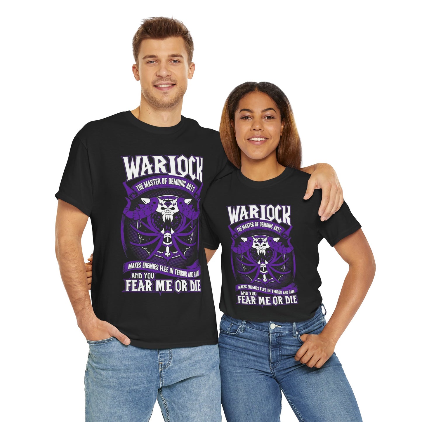 Warlock Class from World of Warcraft - Unisex Heavy Cotton Tee