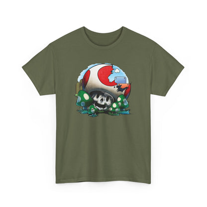 Retro Games Collection Smashed Mushroom - Unisex Heavy Cotton Tee