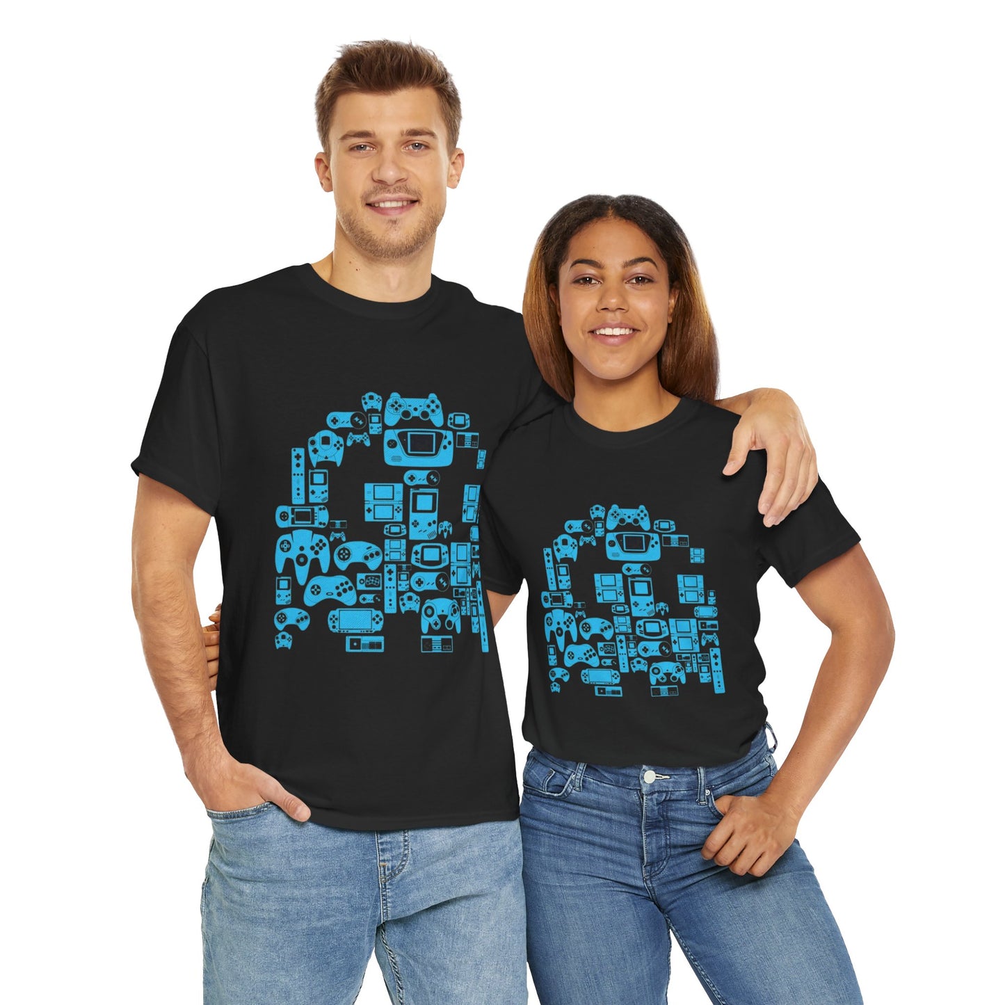 Retro Games Collection PacMan  - Unisex Heavy Cotton Tee