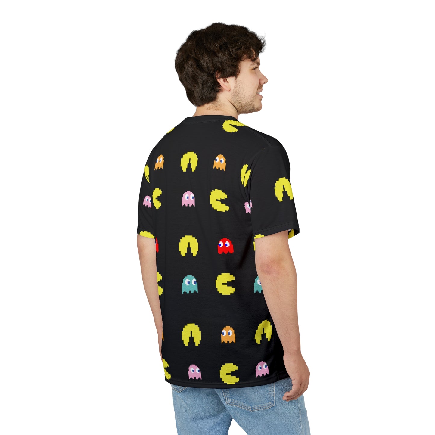 Retro Games Collection PacMan full print,  Unisex Cut & Sew Tee