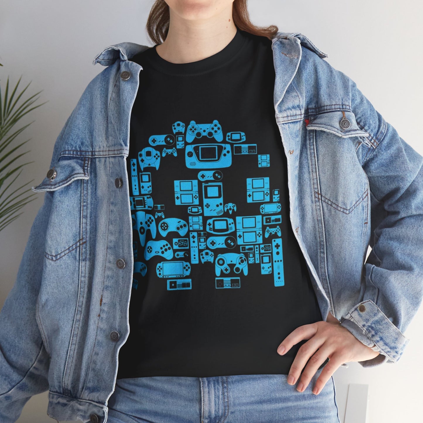 Retro Games Collection PacMan  - Unisex Heavy Cotton Tee