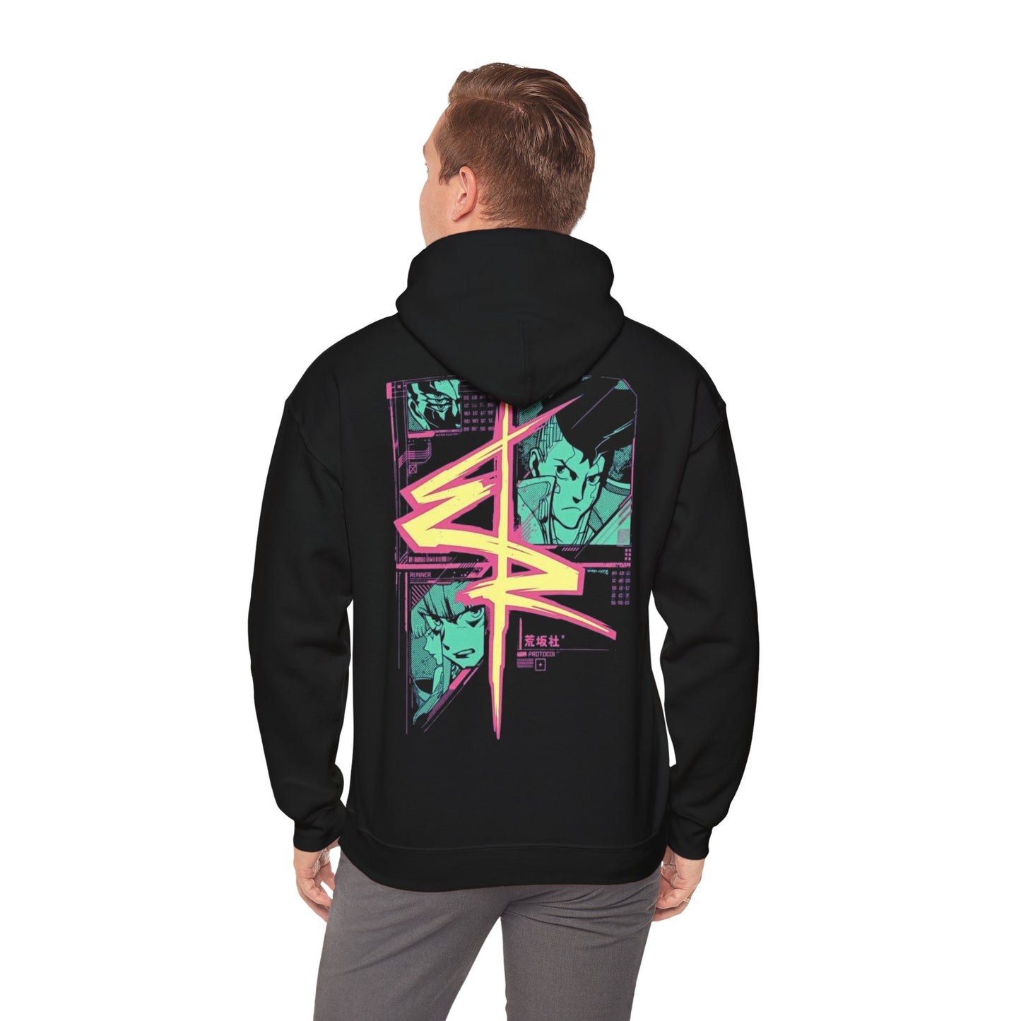 Cyberpunk Edge Runners Hoodie -  Heavy Blend™ Hooded Sweatshirt