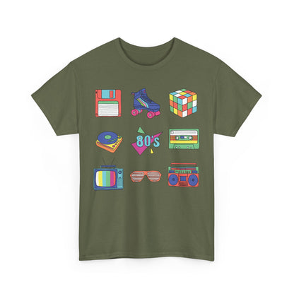 Retro Games Collection 80's fun  - Unisex Heavy Cotton Tee