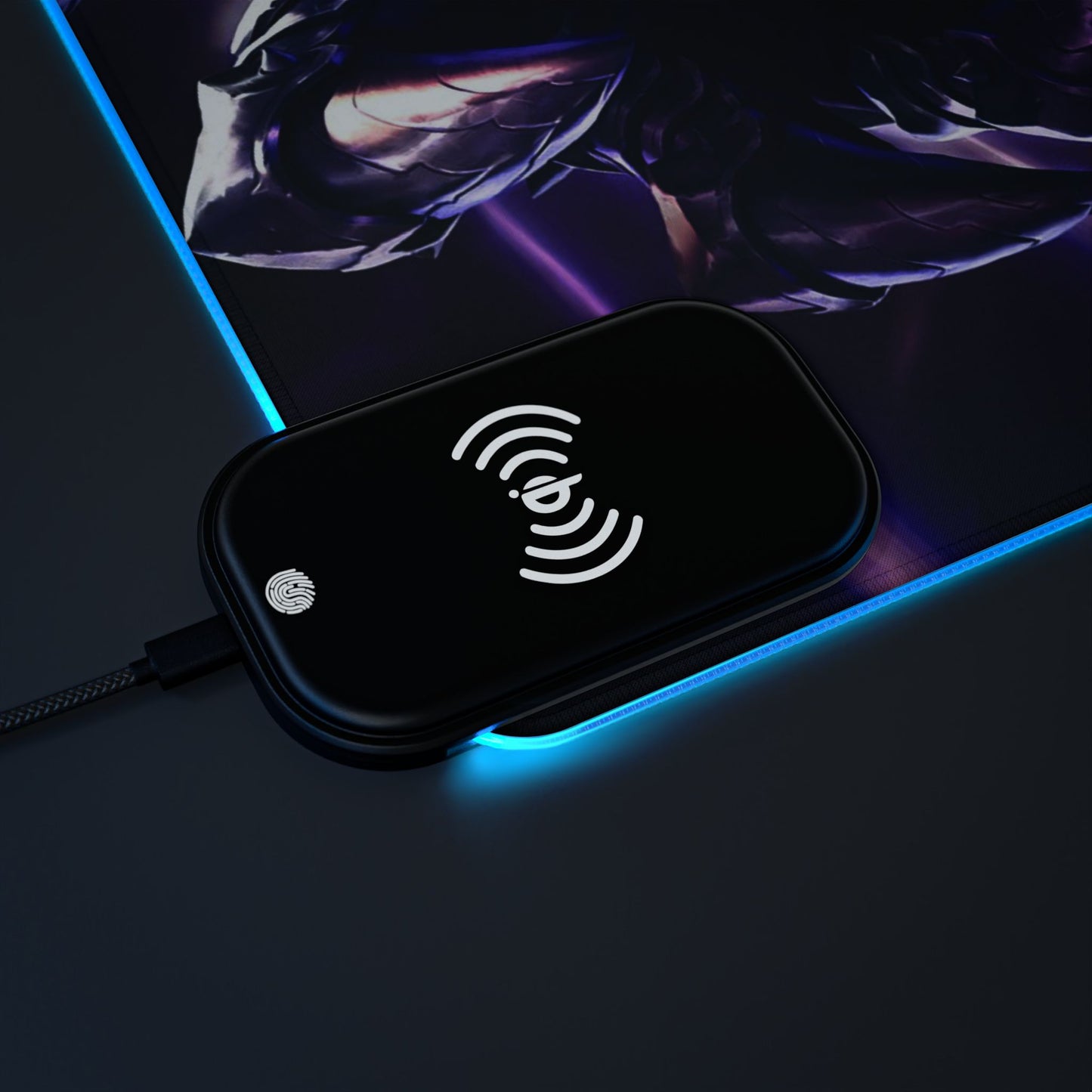 Veigar from League of Legends- LED Gaming Mouse Pad with Wireless Charging