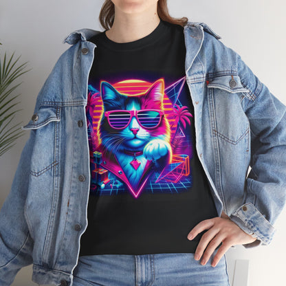 Neo Cat shirt collection - Unisex Heavy Cotton Tee