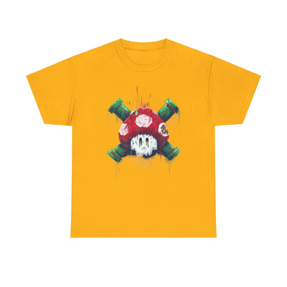 Retro Games Collection Deadly Mushroom  - Unisex Heavy Cotton Tee