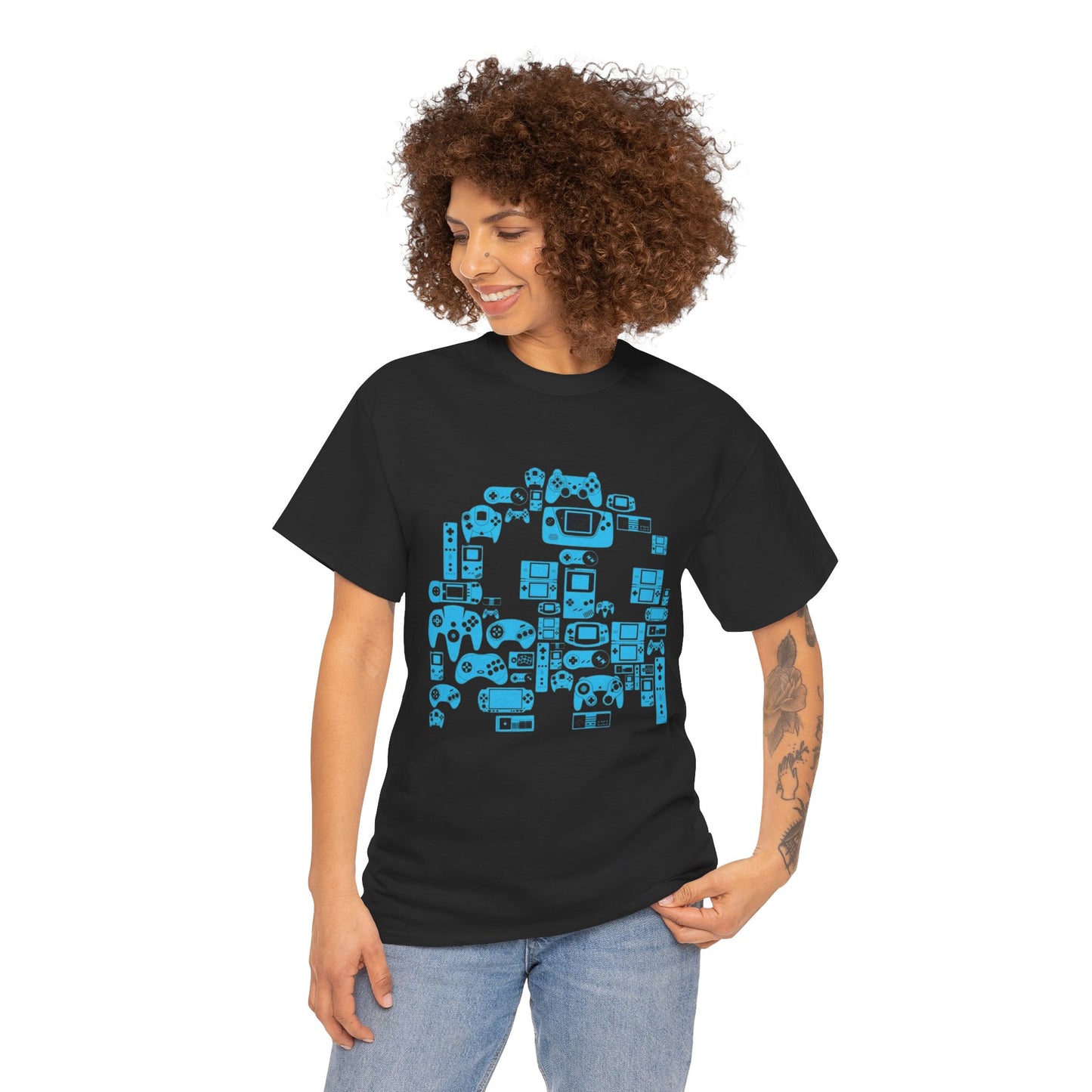 Retro Games Collection PacMan  - Unisex Heavy Cotton Tee