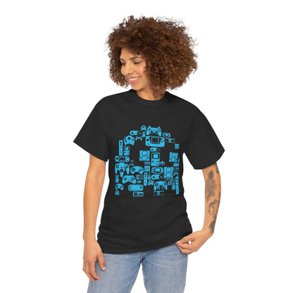 Retro Games Collection PacMan  - Unisex Heavy Cotton Tee