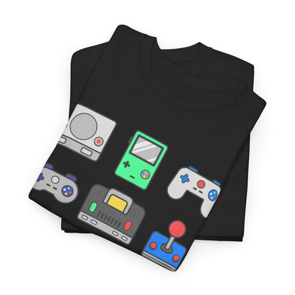 Retro Games Collections Consoles & Controllers - Unisex Heavy Cotton Tee