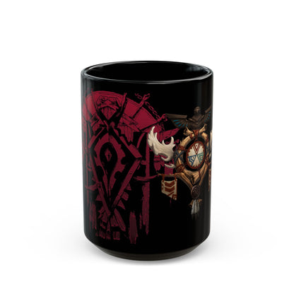 Highmountain Tauren Crest Horde WoW - Black Mug (15oz)