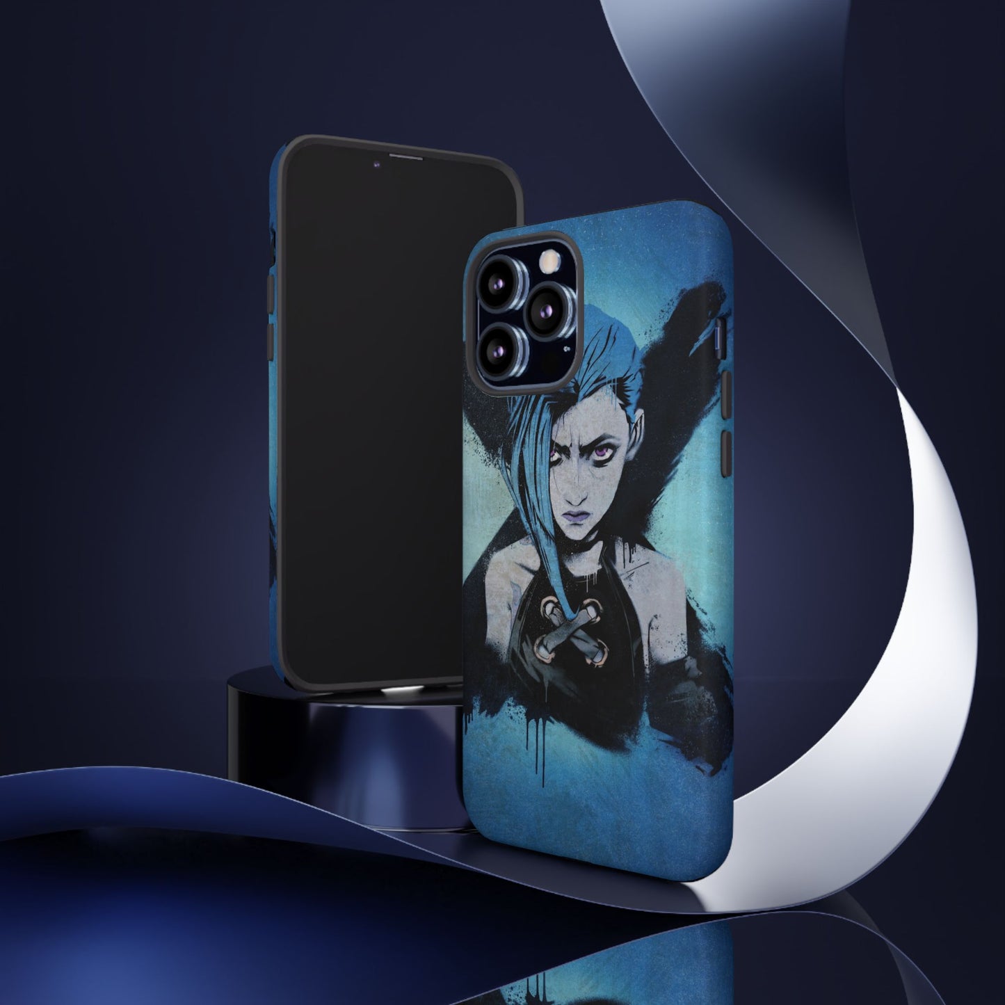 Paint it Blue! - Jinx Safety Design Phone Case from Arcane