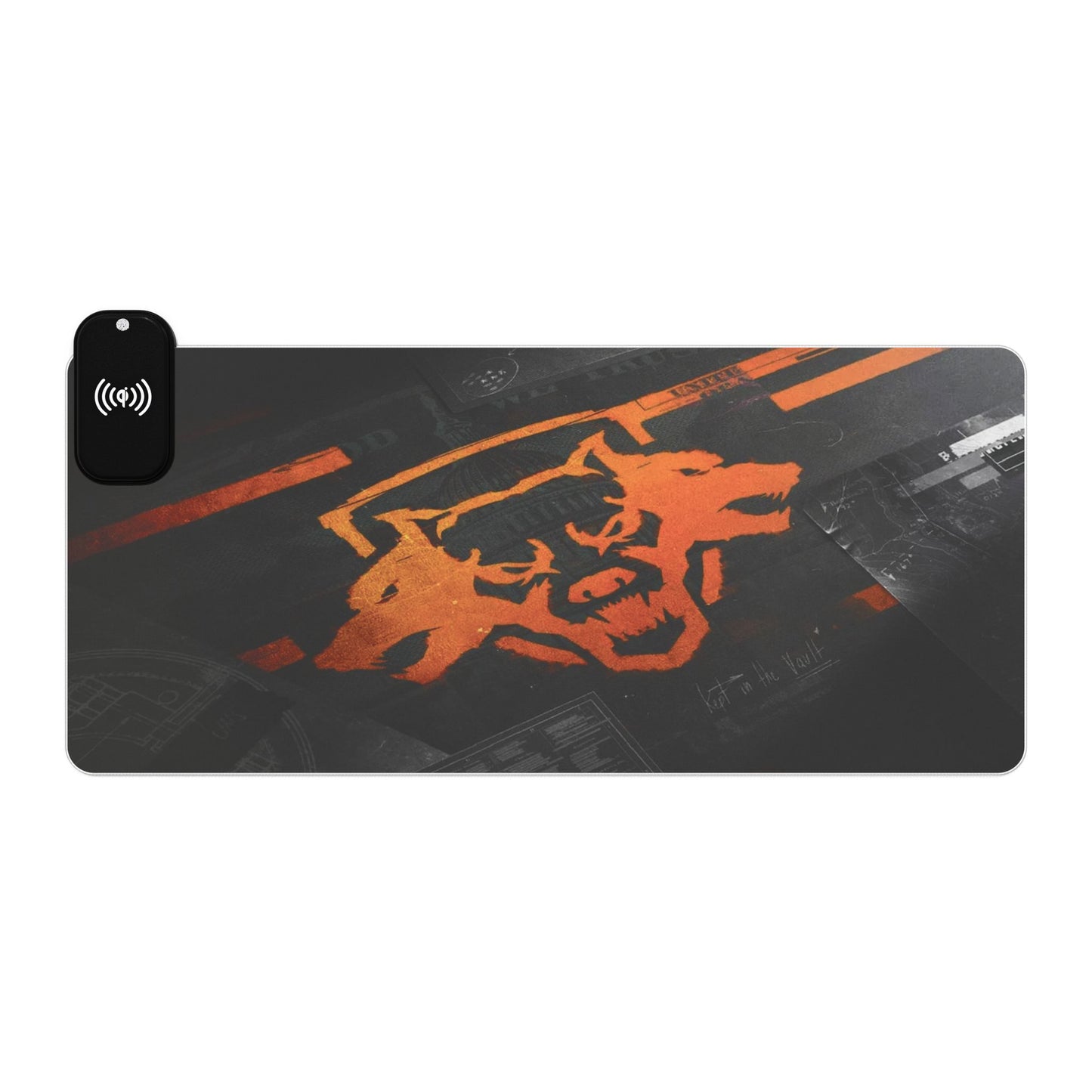 Call of Duty Blsck OPS 6 Cerberus - LED Gaming Mouse Pad, Wireless Charging