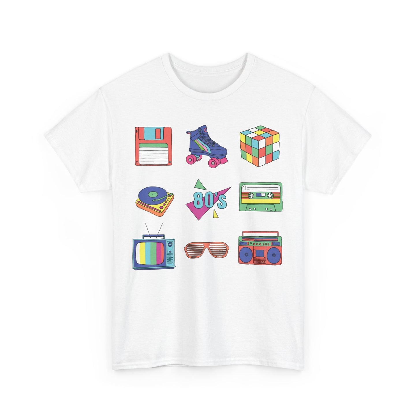 Retro Games Collection 80's fun  - Unisex Heavy Cotton Tee