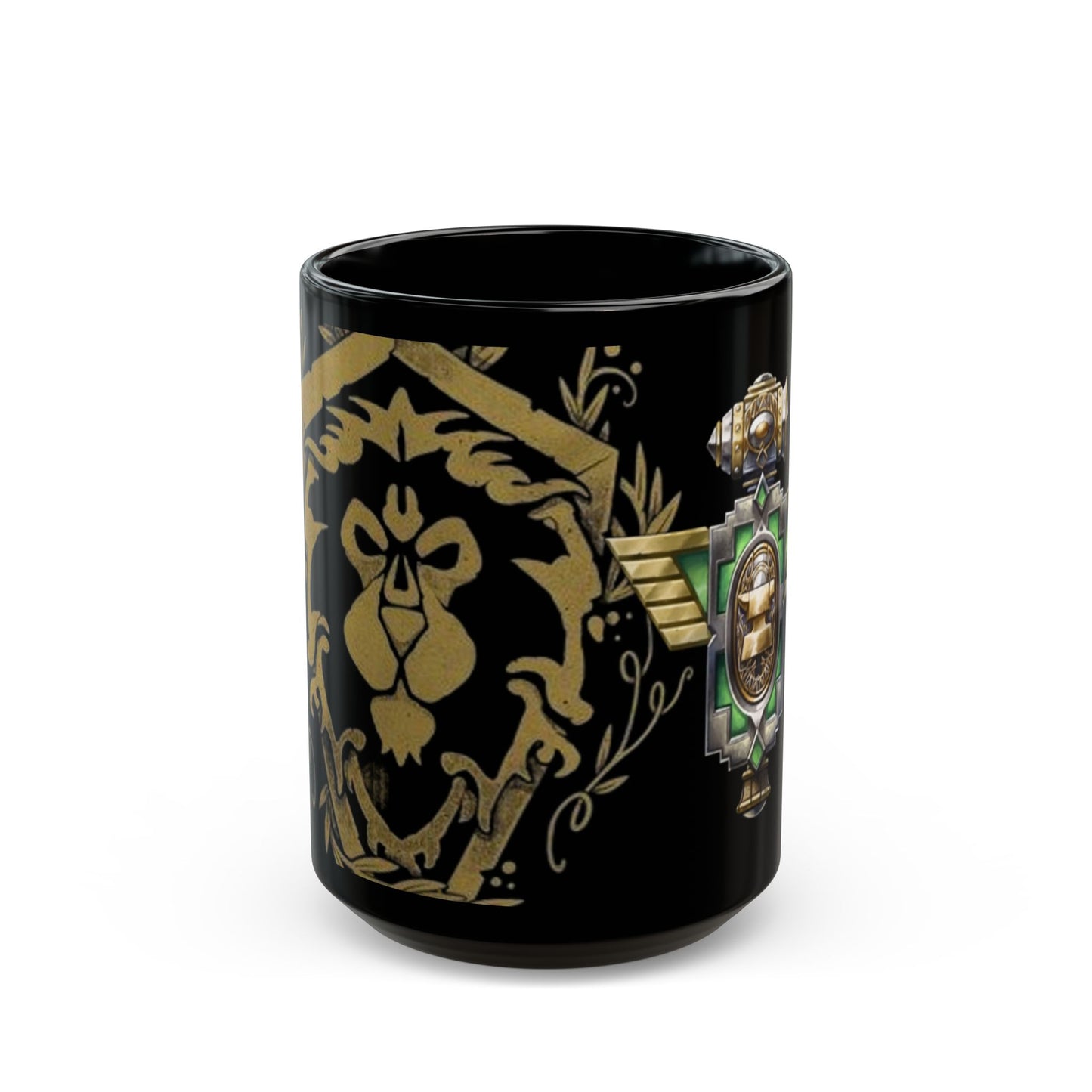 Dwarf Crest Alliance WoW - Black Mug (15oz)