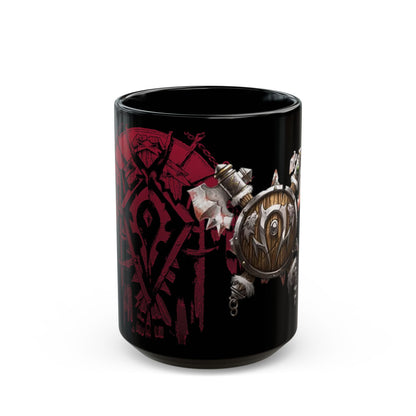 Orc Crest Horde WoW - Black Mug (15oz)