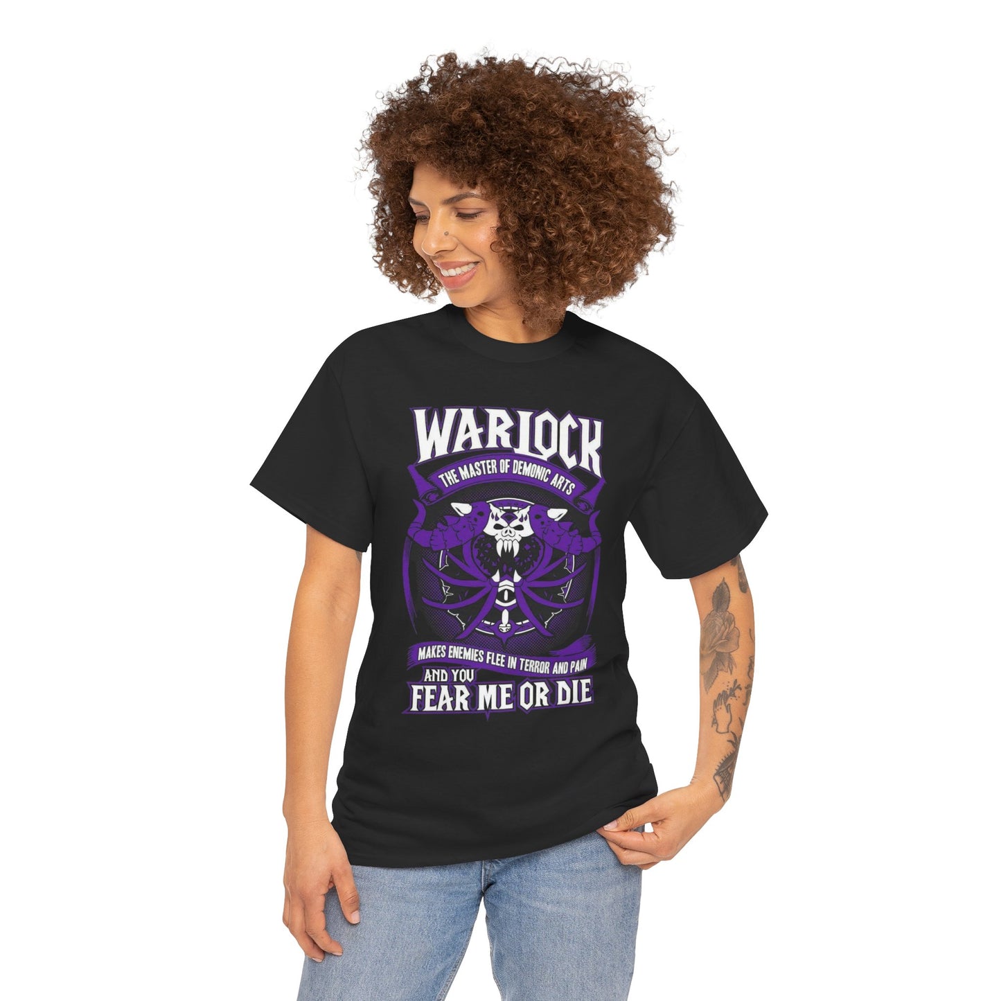 Warlock Class from World of Warcraft - Unisex Heavy Cotton Tee