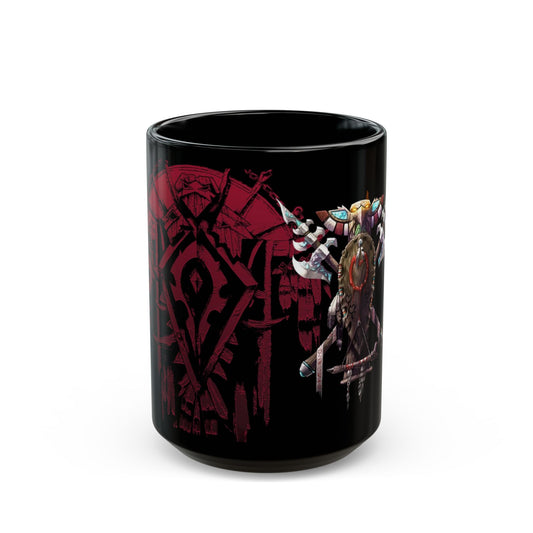 Tauren Crest Horde WoW - Black Mug (15oz)