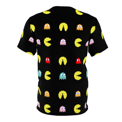 Retro Games Collection PacMan full print,  Unisex Cut & Sew Tee