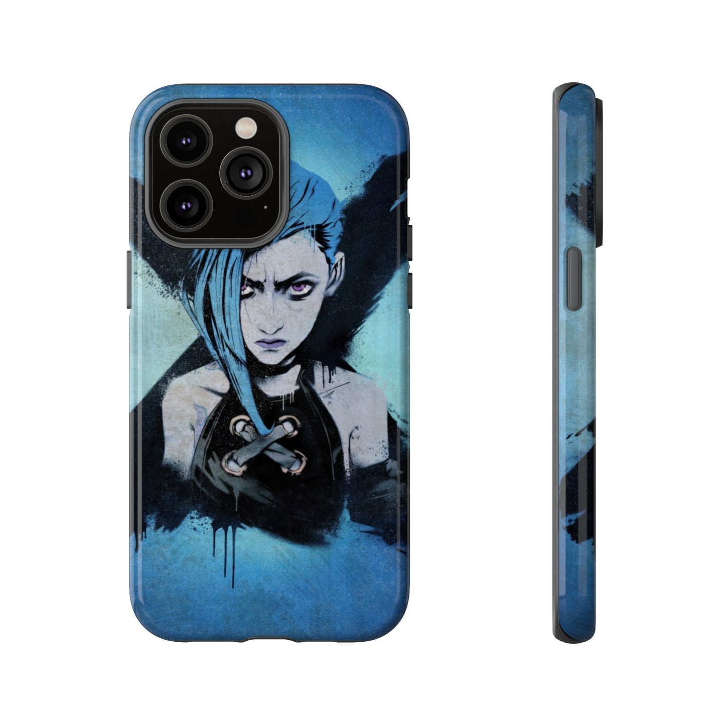 Paint it Blue! - Jinx Safety Design Phone Case from Arcane