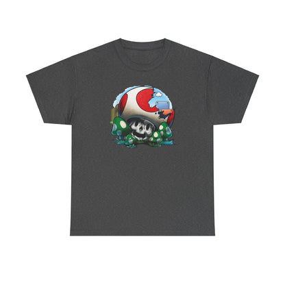 Retro Games Collection Smashed Mushroom - Unisex Heavy Cotton Tee