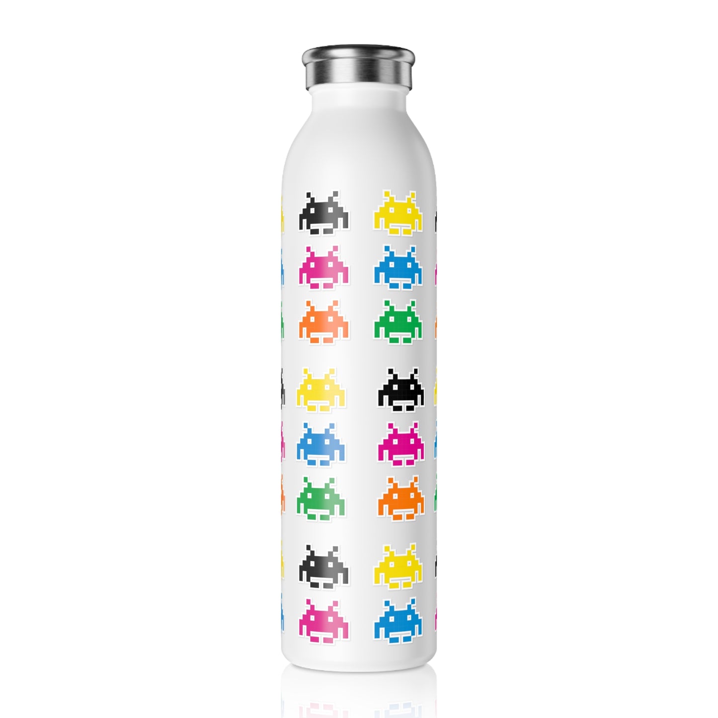 Space Invaders - Slim Water Bottle