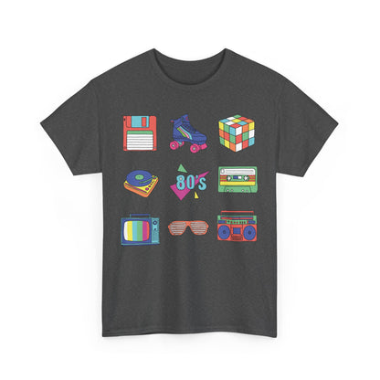 Retro Games Collection 80's fun  - Unisex Heavy Cotton Tee