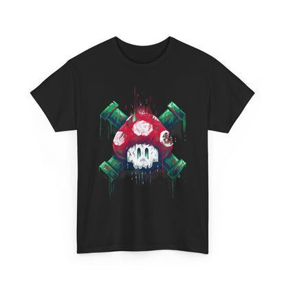 Retro Games Collection Deadly Mushroom  - Unisex Heavy Cotton Tee