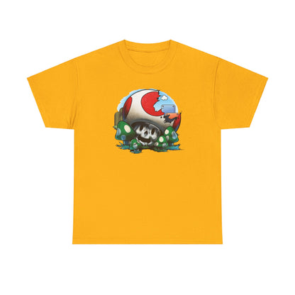 Retro Games Collection Smashed Mushroom - Unisex Heavy Cotton Tee