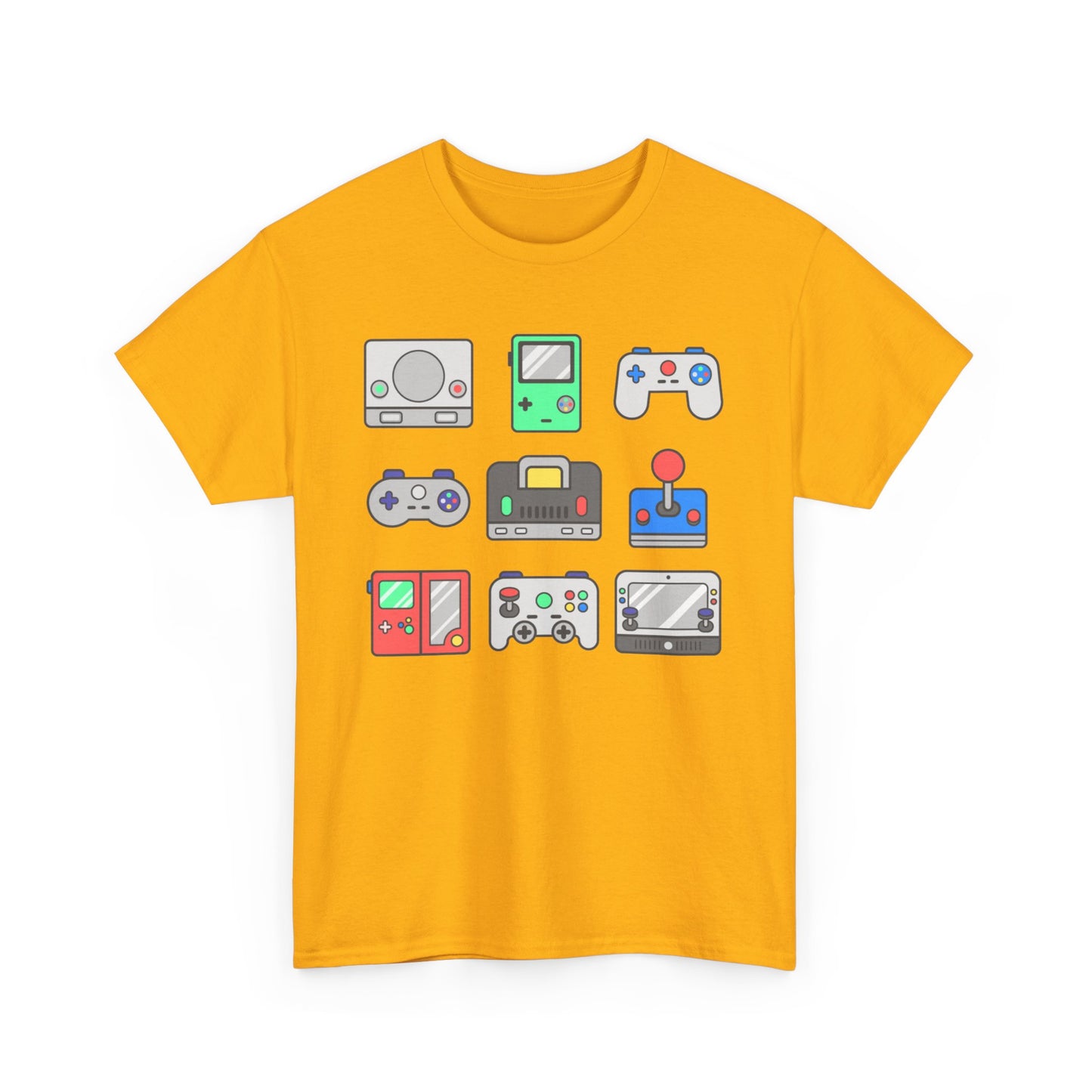 Retro Games Collections Consoles & Controllers - Unisex Heavy Cotton Tee