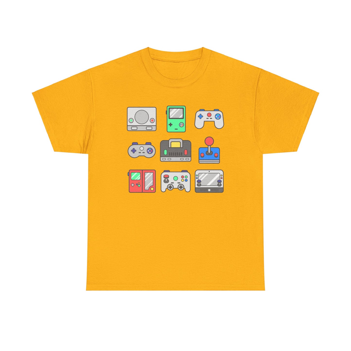 Retro Games Collections Consoles & Controllers - Unisex Heavy Cotton Tee