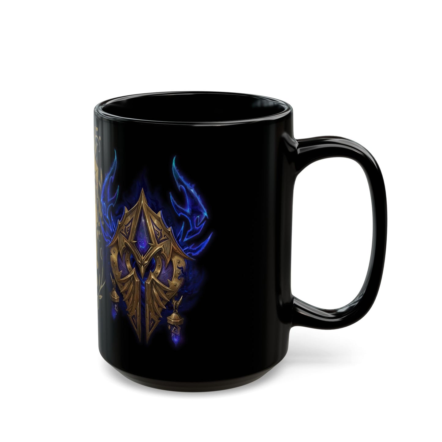 Void Elf Crest Alliance WoW - Black Mug (15oz)