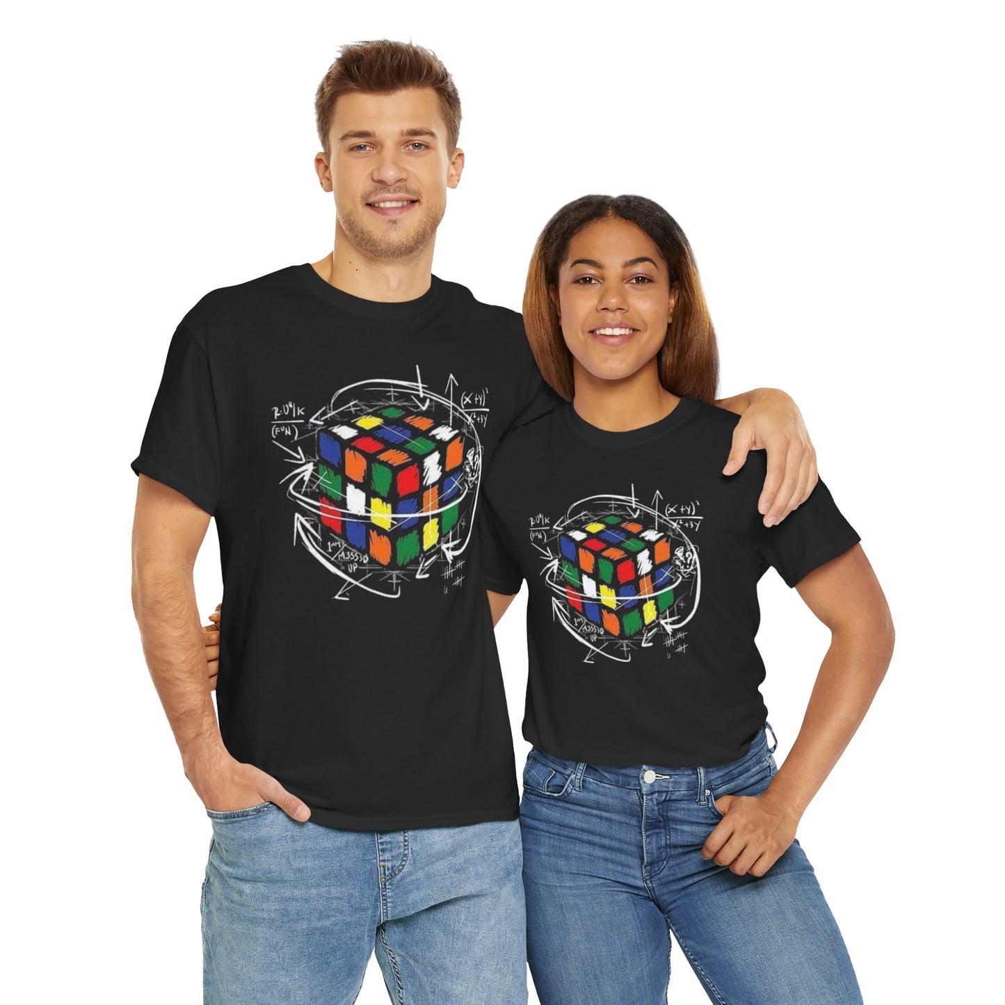 Retro Games Collection Rubik code - Unisex Heavy Cotton Tee