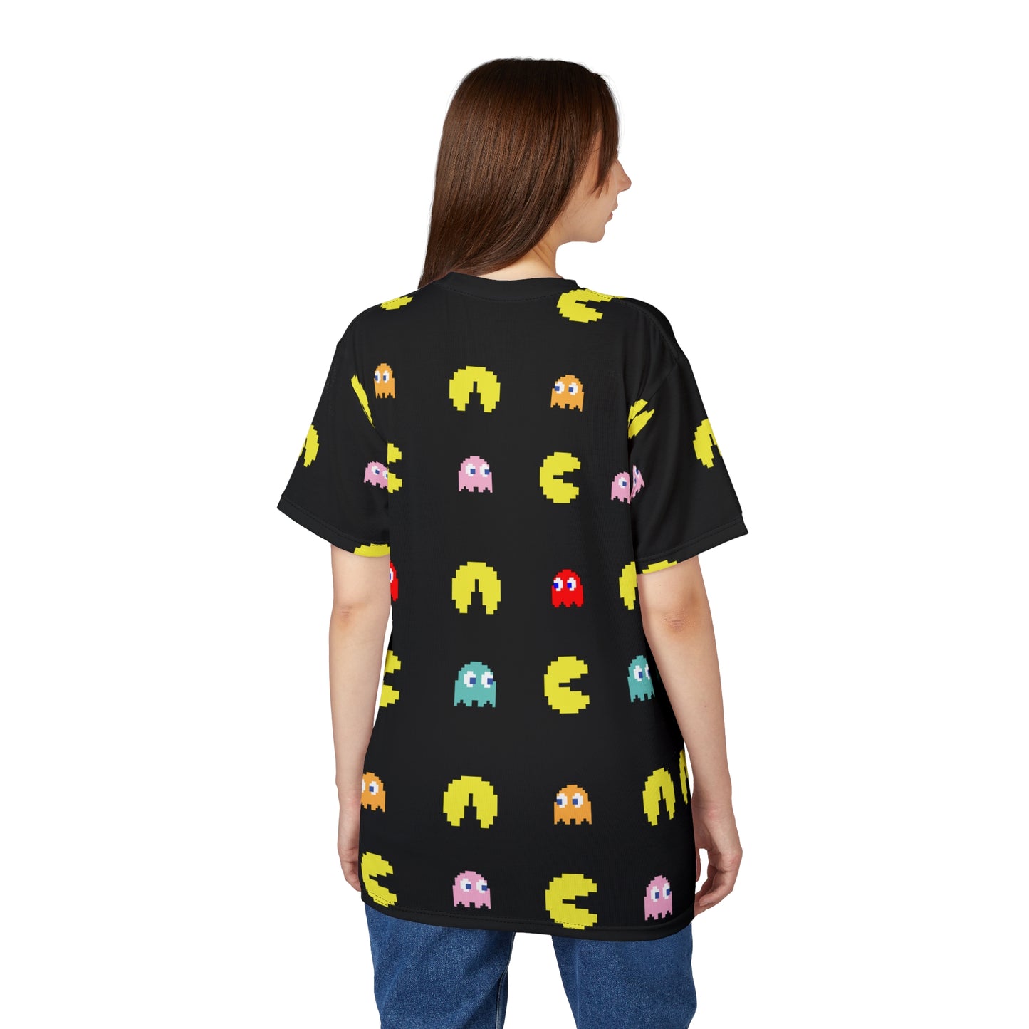 Retro Games Collection PacMan full print,  Unisex Cut & Sew Tee